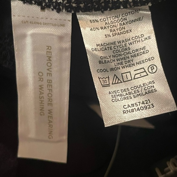 LOFT Gray Houndstooth Skinny Tailored High Waisted Fitted Leg - Picture 15 of 15